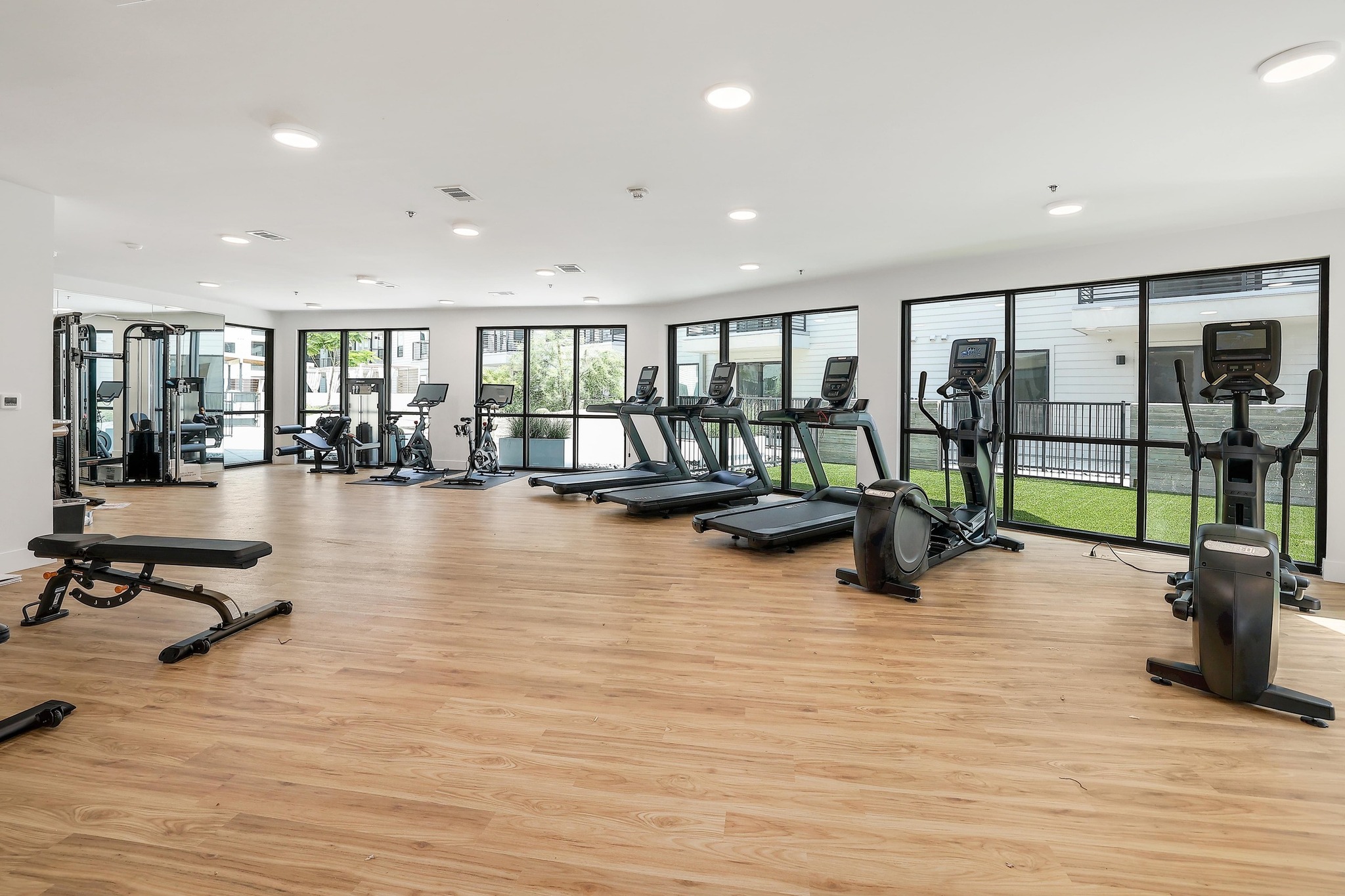 1701 Simond Avenue, Unit 223 Austin, TX 78723 - Photo 37 of 40 a view of a room with gym equipment