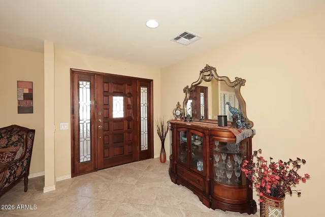 a view of living room and front door
