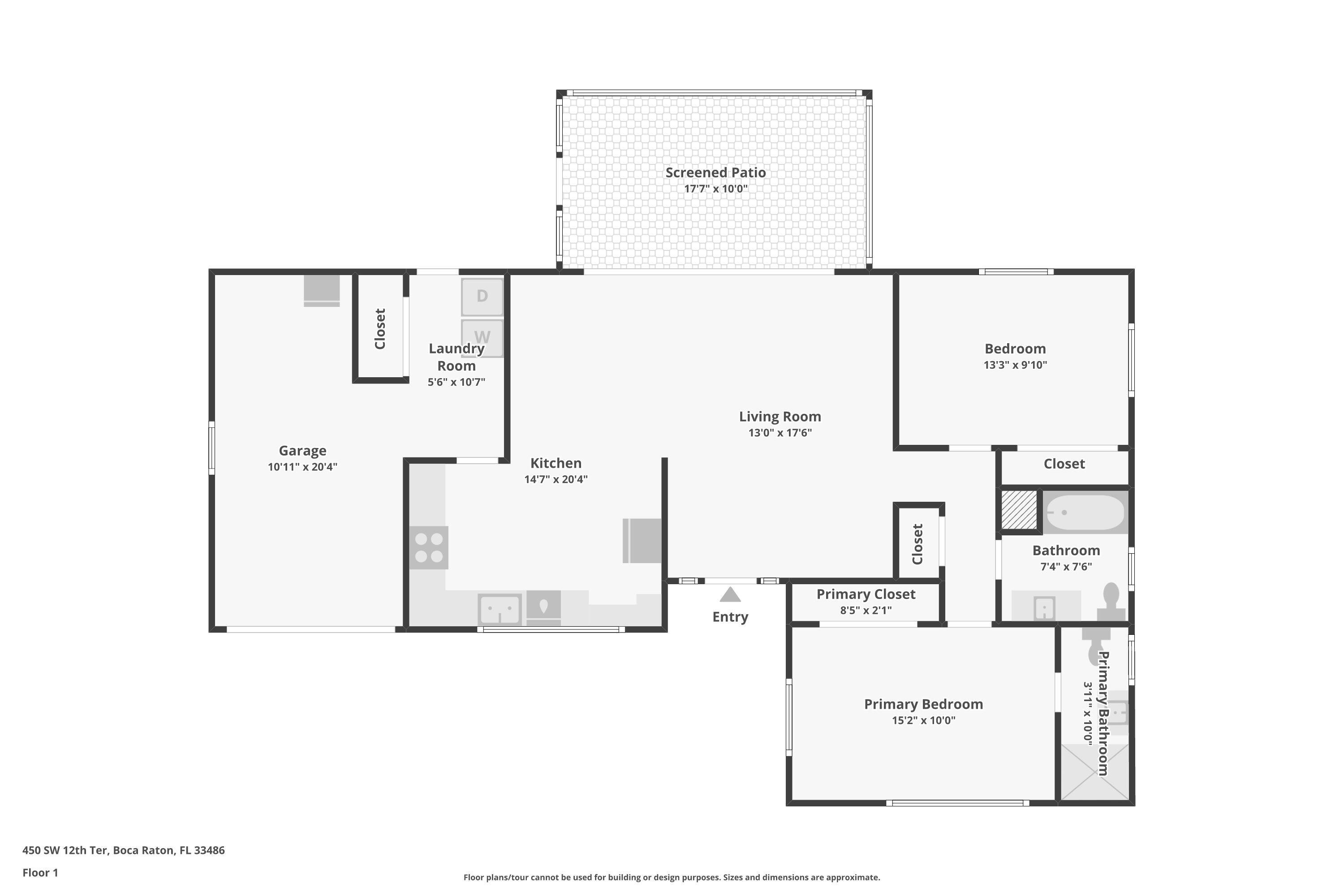450 Southwest 12th Terrace Boca Raton, FL 33486 - Photo 55 of 55 Floor Plan