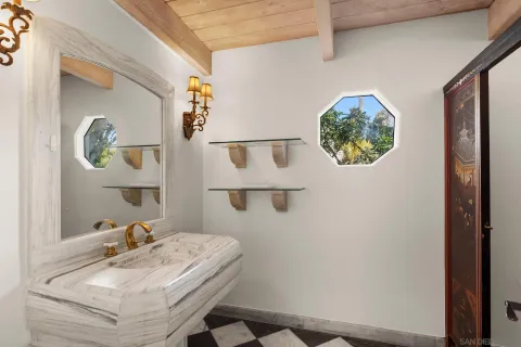 a view of swimming pool with outdoor seating