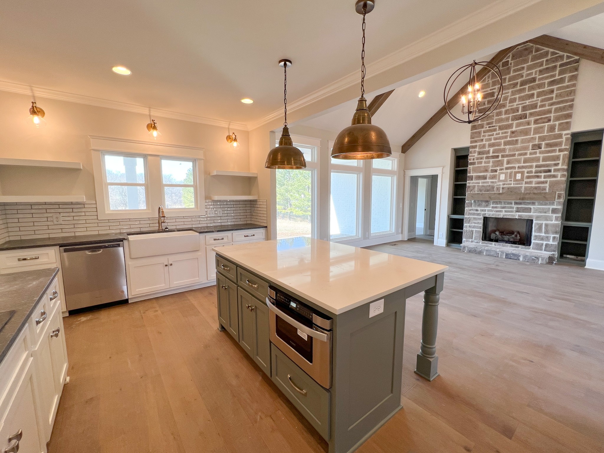 2040 Cairo Bend Road Lebanon, TN 37087 - Photo 11 of 38 a kitchen with stainless steel appliances granite countertop a stove and kitchen view
