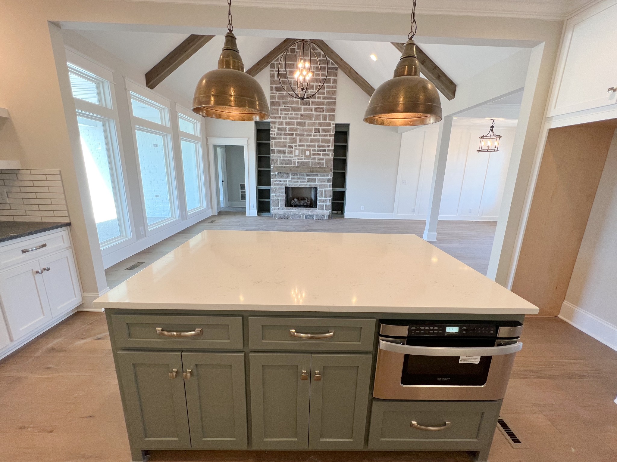 2040 Cairo Bend Road Lebanon, TN 37087 - Photo 12 of 38 a kitchen with stainless steel appliances granite countertop a stove a sink and a refrigerator
