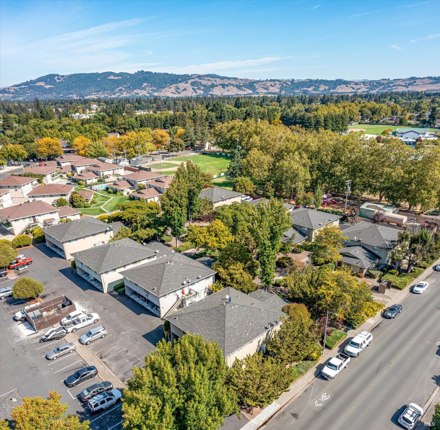 220-226 Arlen Drive Rohnert Park, CA 94928 - Photo 56 of 56 an aerial view of residential houses with outdoor space