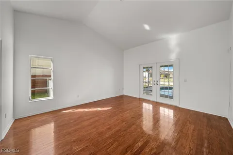 wooden floor in an empty room