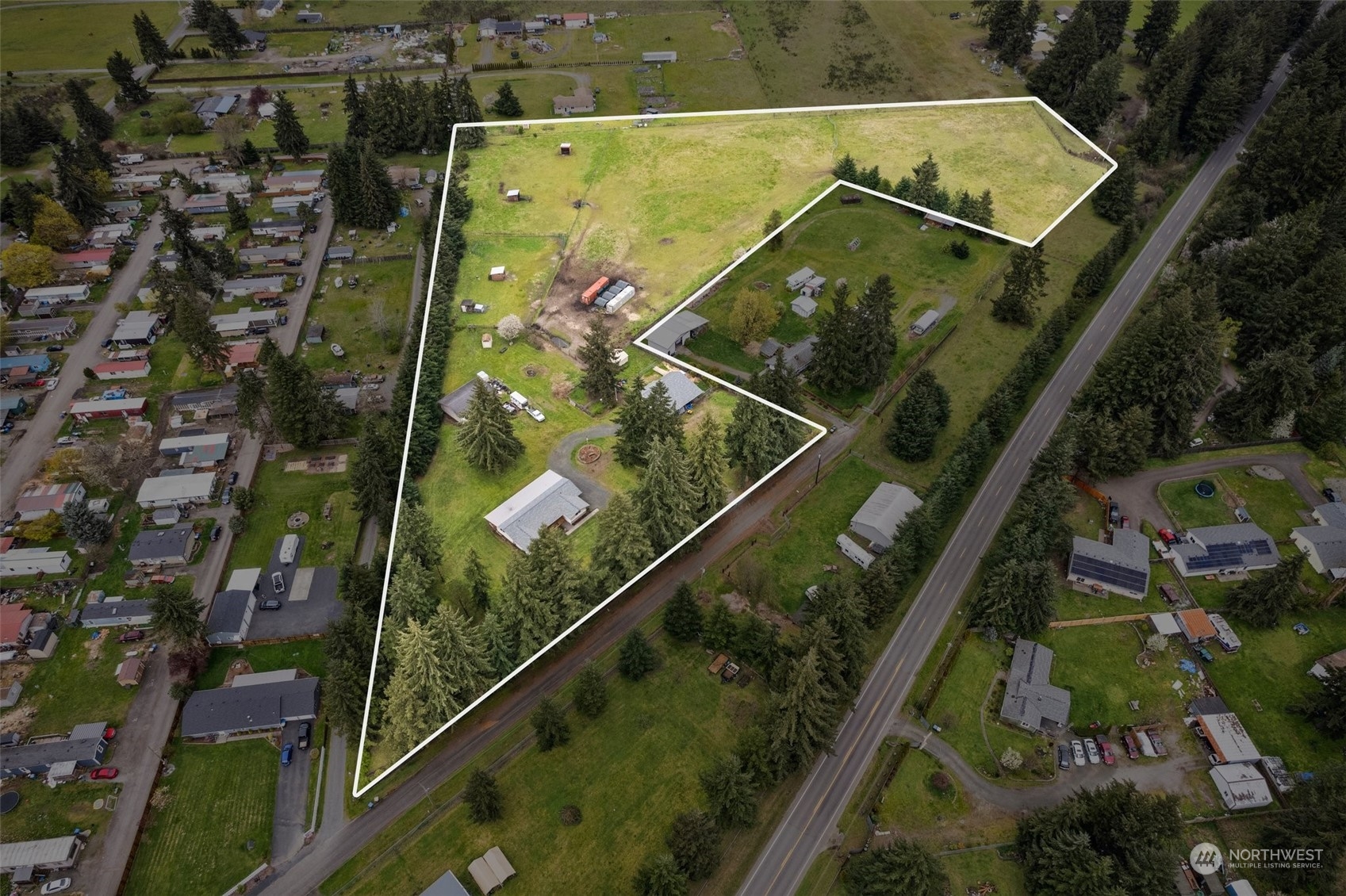 10104 Albany Place Southwest Rochester, WA 98579 - Photo 31 of 31 an aerial view of a residential houses