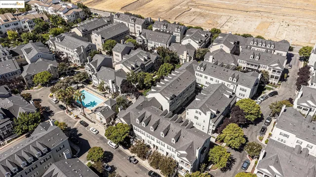 an aerial view of a city