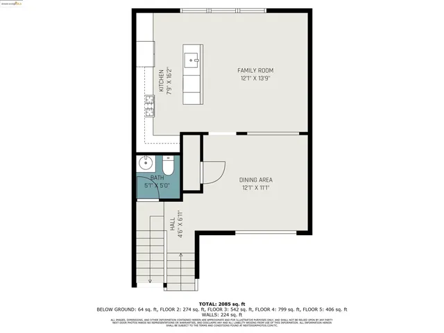 a front view of a building