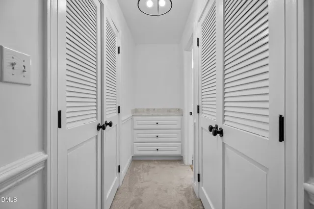 a view of a walk in closet