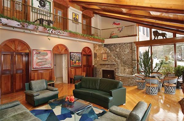 145 Lee Street Brookline, MA 02445 - Photo 10 of 12 a living room with furniture a fireplace and walls