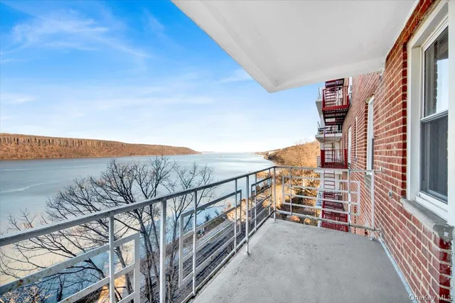 a view of city from balcony