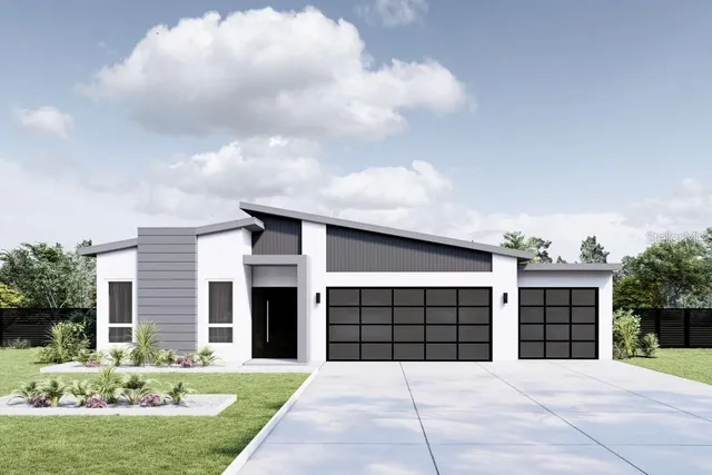 a front view of a building with garden