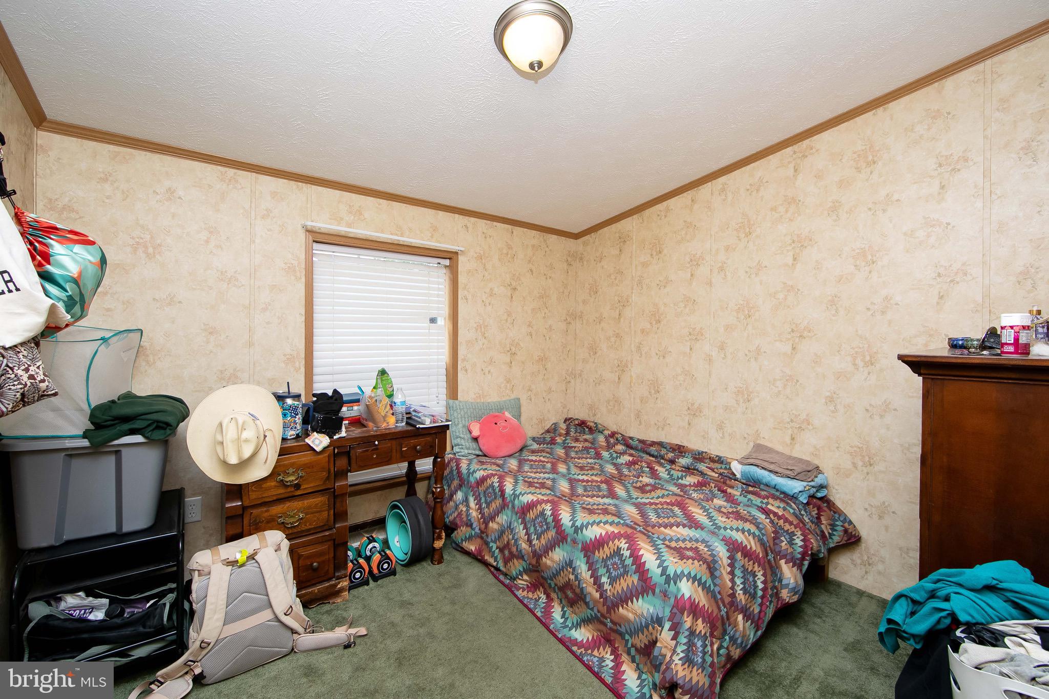 54 Three Bridge Road Monroeville, NJ 08343 - Photo 24 of 35 a bedroom with a bed and a chandelier