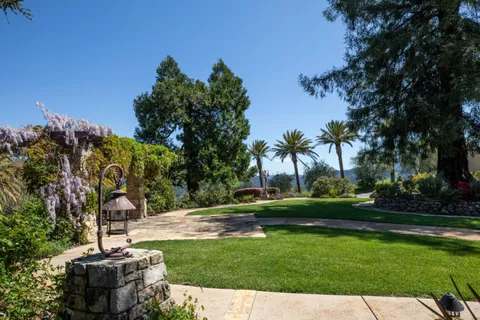 a garden view