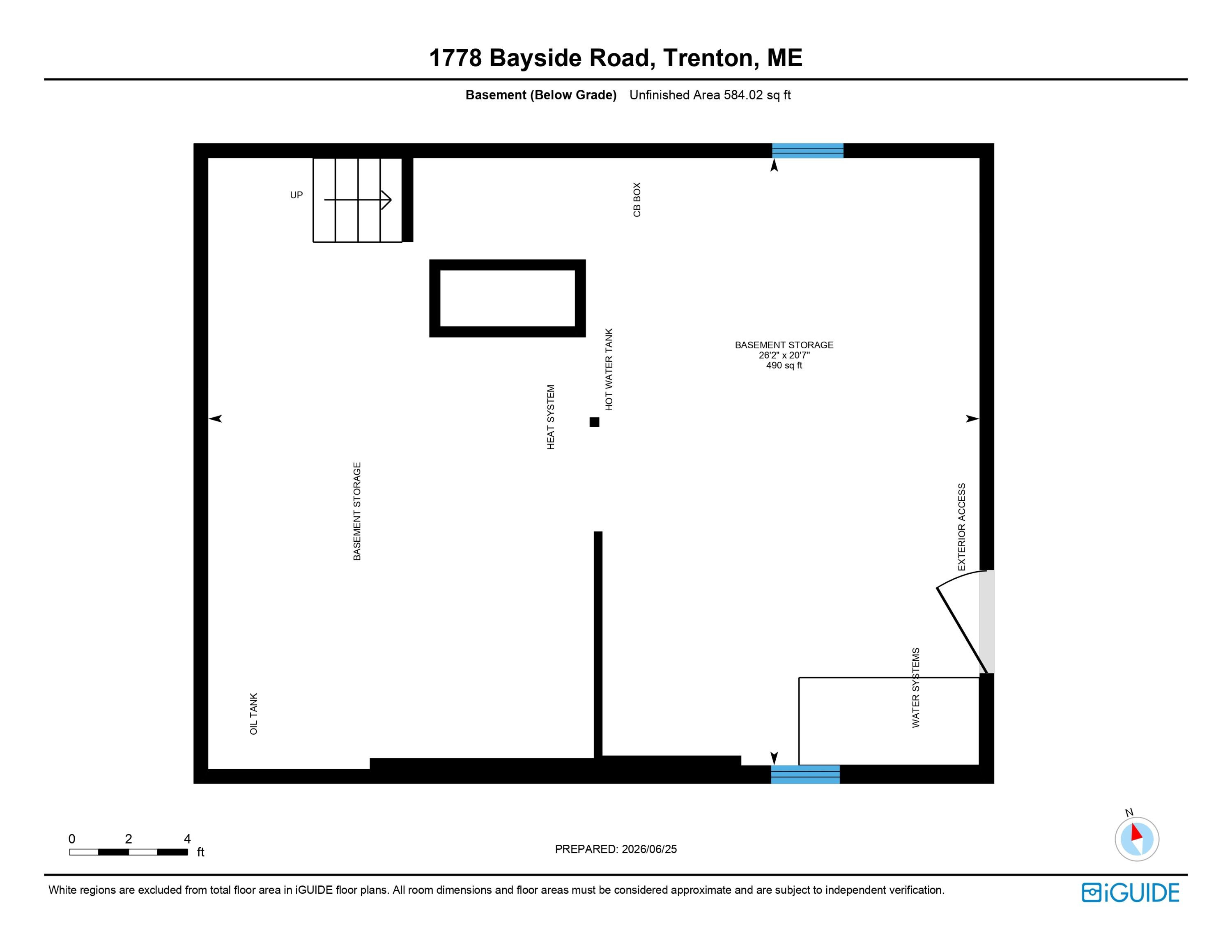 1778 Bayside Road Trenton, ME 04605 - Photo 113 of 113 Basement Floor plan ~ 1778 Bayside Road,