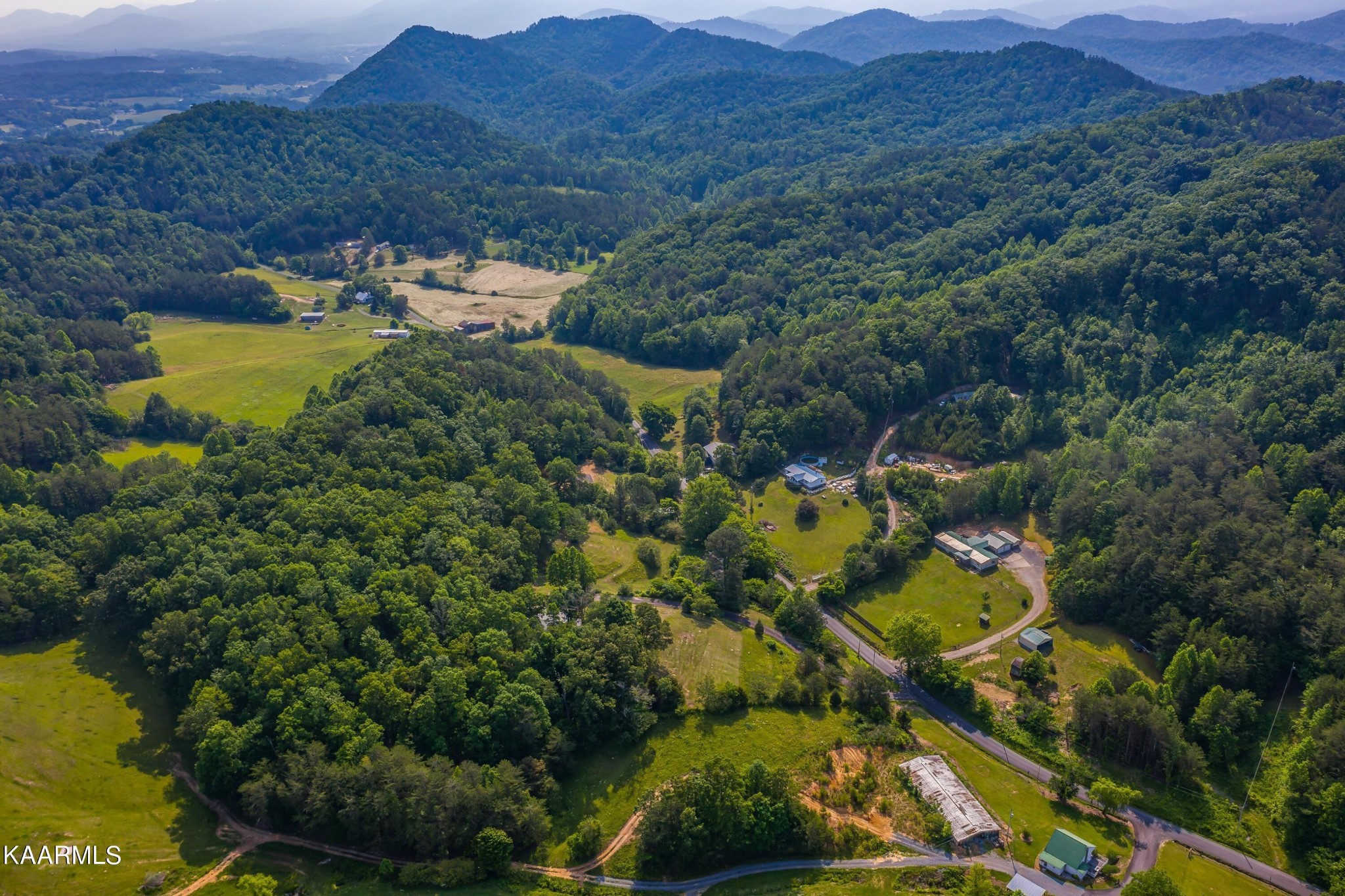 3226 Bogard Road Cosby, TN 37722 - Photo 35 of 35 an aerial view of a residential houses and outdoor space