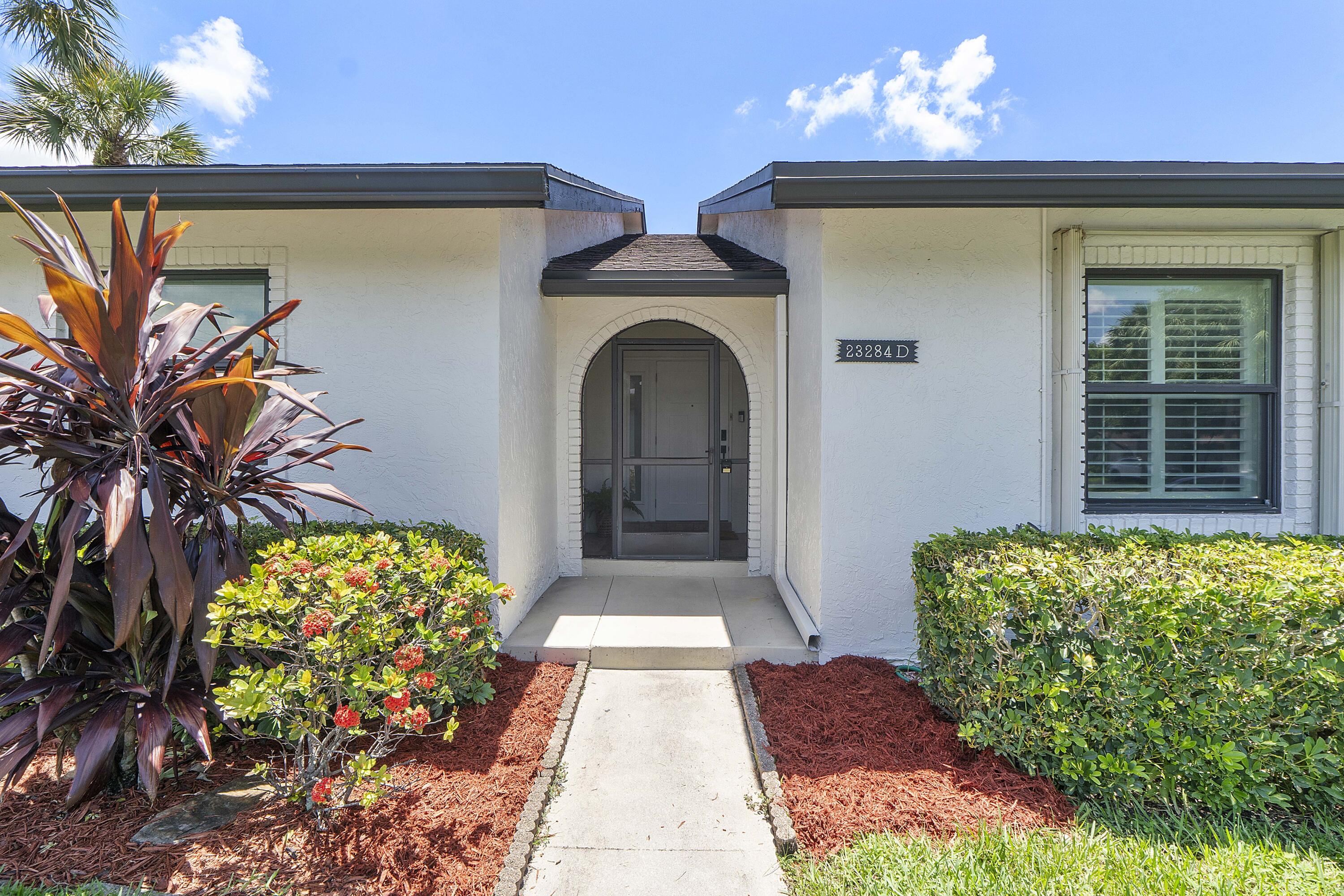 23284 Southwest 53rd Avenue, Unit D Boca Raton, FL 33433 - Photo 1 of 24 Front Door