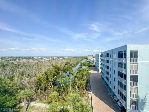 a view of a city with ocean
