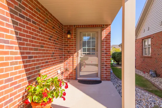 a view of a entryway door of the house