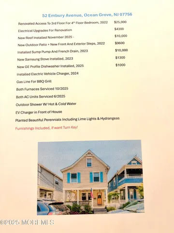 $1,250,000 | 52 Embury Avenue, Ocean Grove, NJ 07756