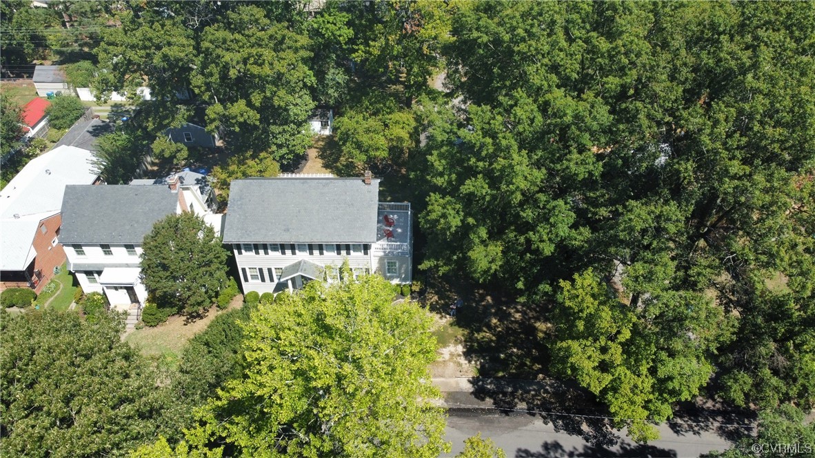 5009 Devonshire Road Richmond, VA 23225 - Photo 42 of 43 an aerial view of a house with a yard and garden
