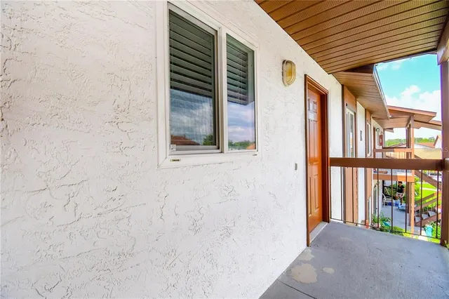 a view of front door of house