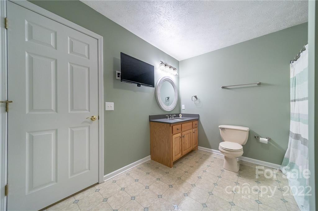 3446 Raintree Drive Hudson, NC 28638 - Photo 17 of 24 a bathroom with a toilet a sink and a mirror