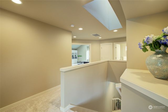 a view of kitchen with natural light