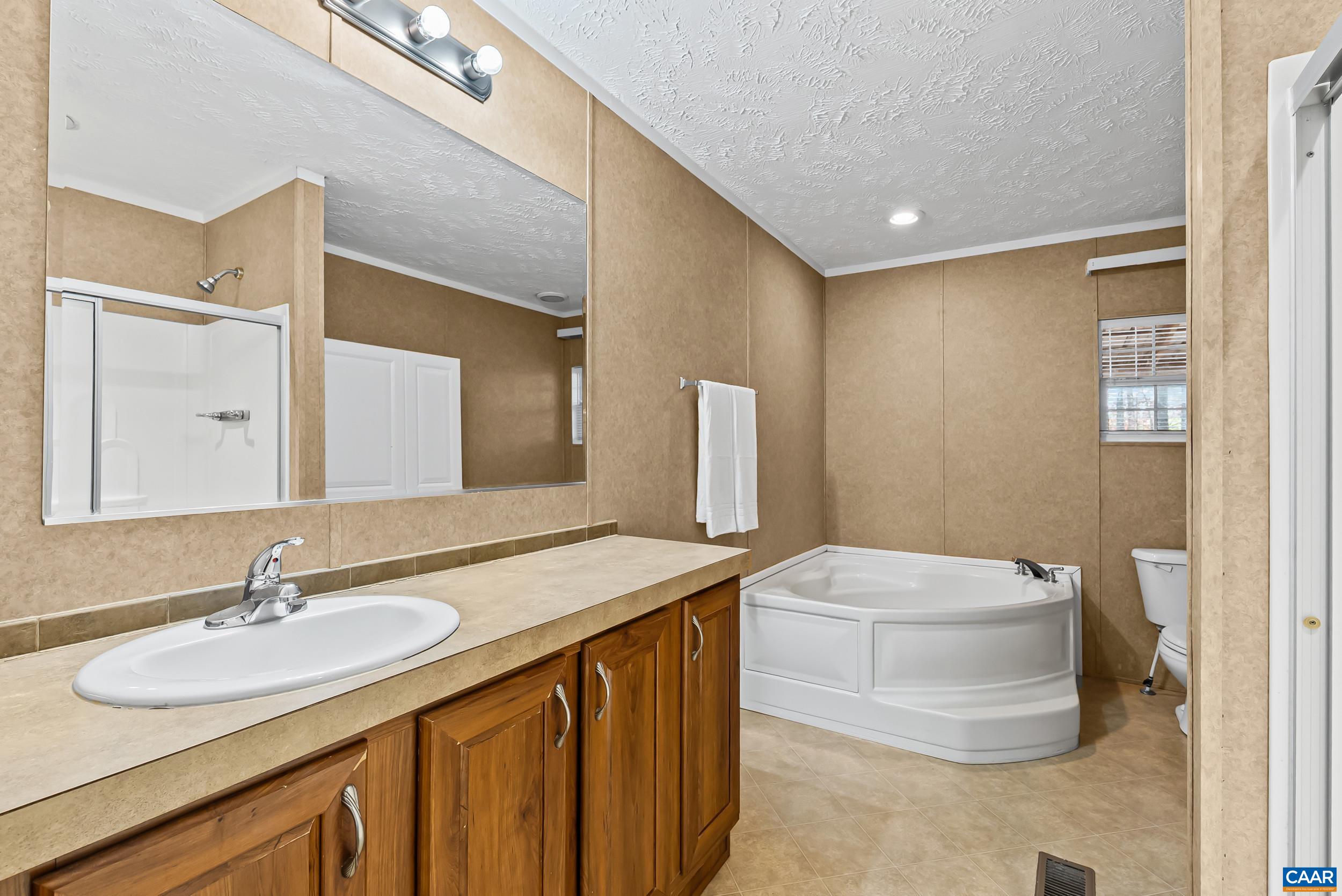 1690 Poorhouse Creek Road Appomattox, VA 24522 - Photo 15 of 44 a bathroom with a sink and a mirror
