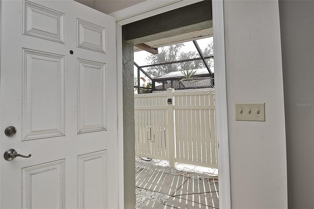 4058 Center Pointe Place, Unit 28A Sarasota, FL 34233 - Photo 19 of 24 a view of a wooden door