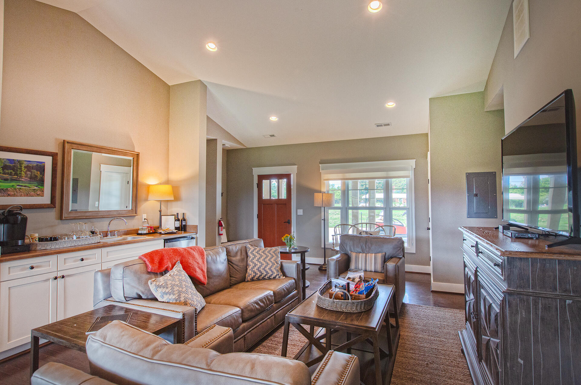 3527 Ballyhack Trail Roanoke, VA 24014 - Photo 30 of 60 a living room with furniture and a flat screen tv