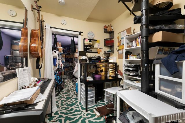 a room with storage and utility