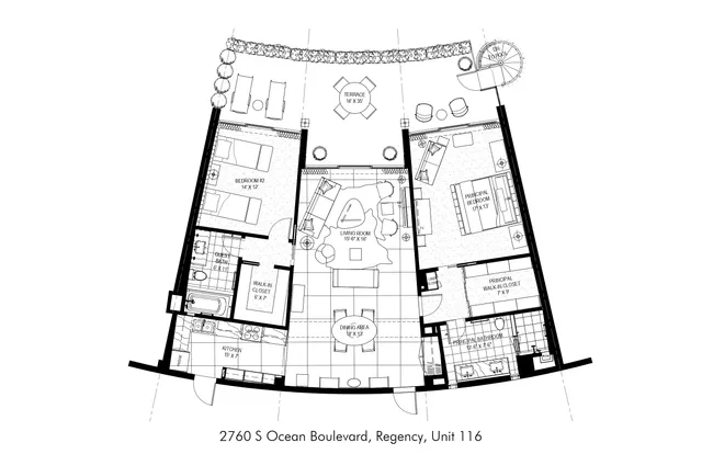 $1,760,000 | 2760 South Ocean Boulevard, Unit 116, Palm Beach, FL 33480