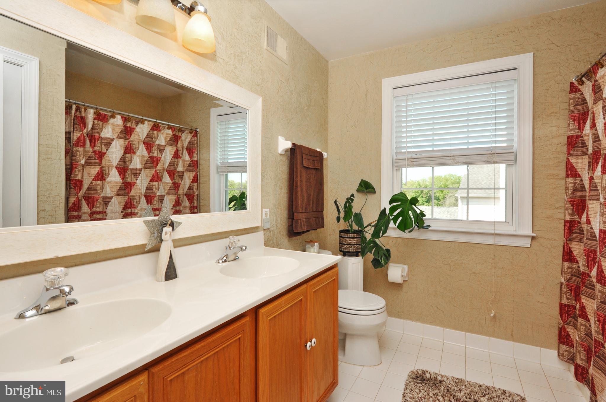 434 Hoffman Road Harleysville, PA 19438 - Photo 40 of 46 a bathroom with a sink a toilet and a large mirror