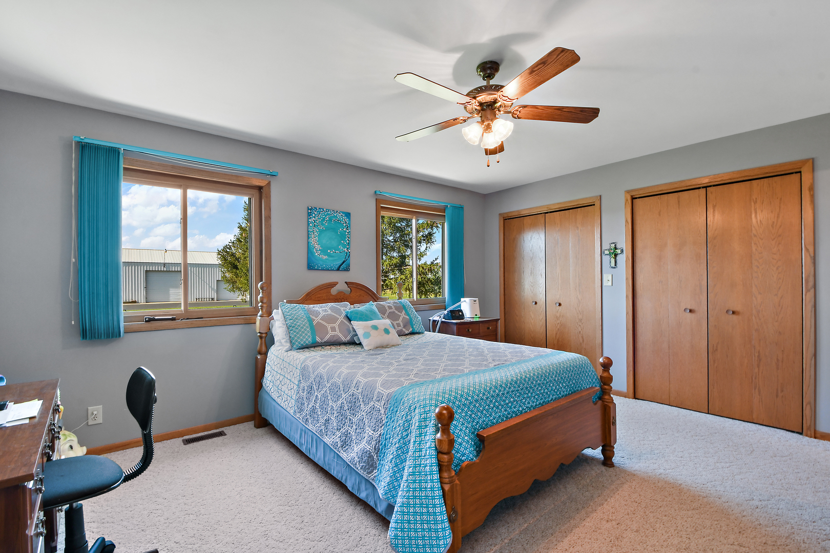 32220 South Cedar Road Manhattan, IL 60442 - Photo 14 of 46 a bedroom with a bed and window