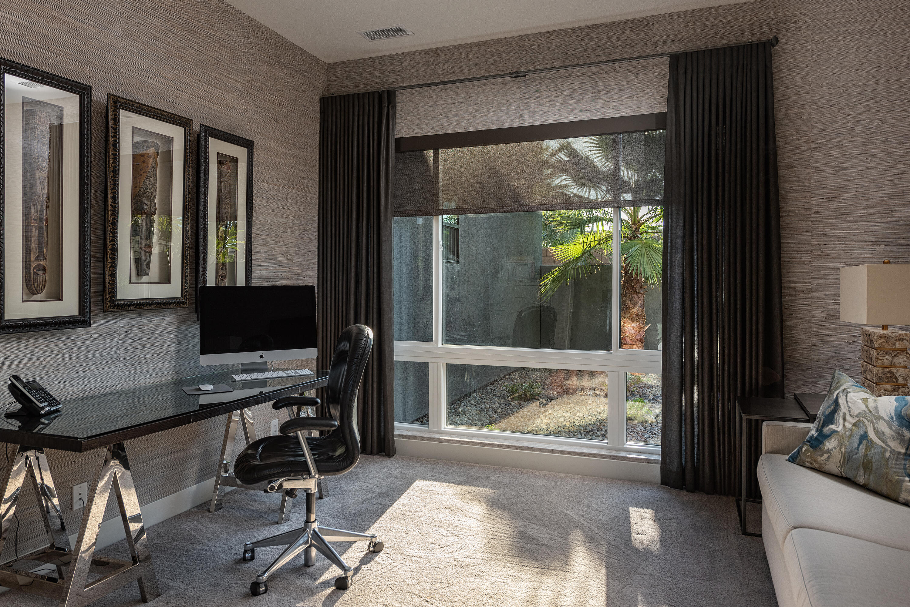 1 Via Merenda Rancho Mirage, CA 92270 - Photo 12 of 29 a workspace with furniture and a gate