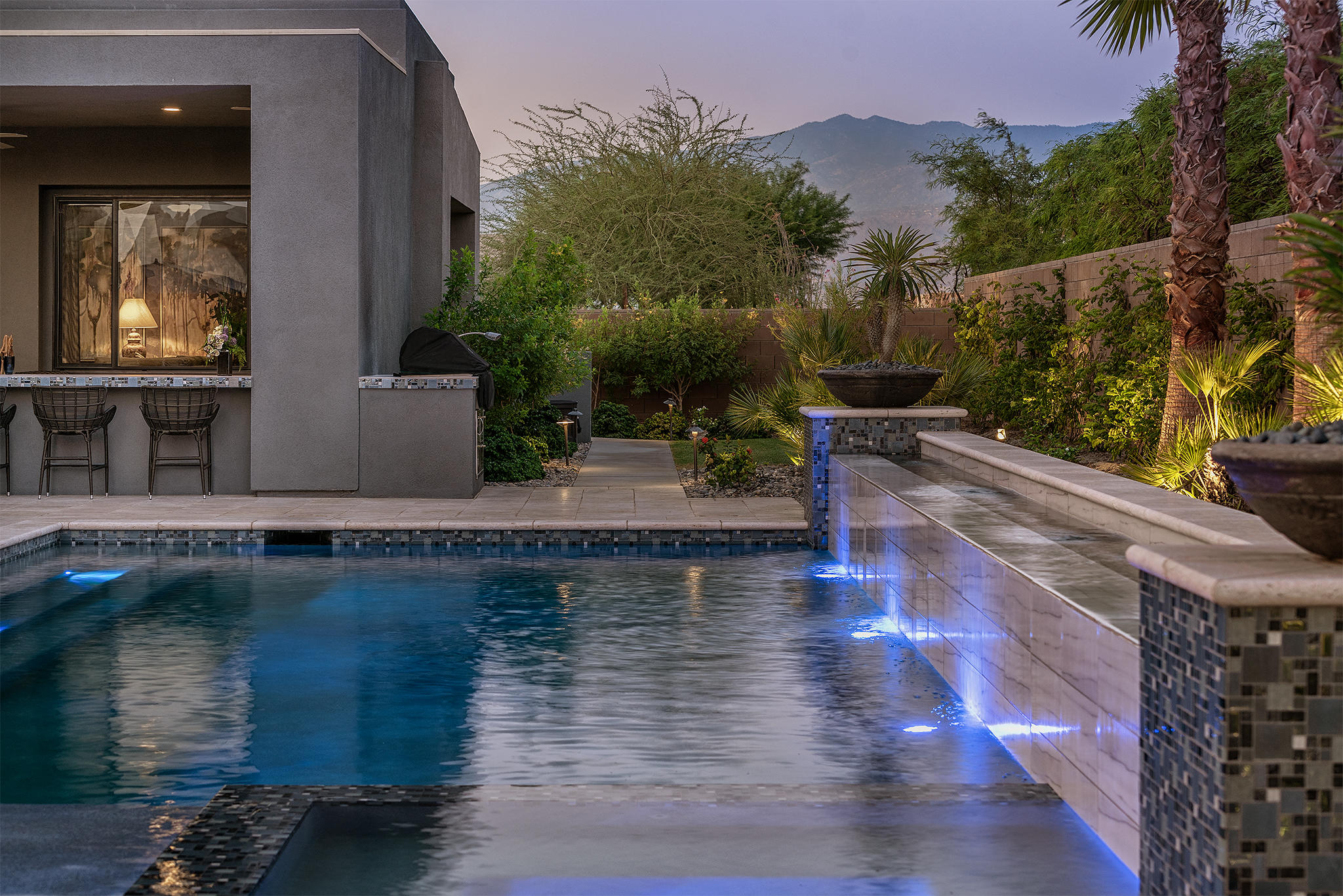 1 Via Merenda Rancho Mirage, CA 92270 - Photo 16 of 29 a view of a swimming pool with a patio