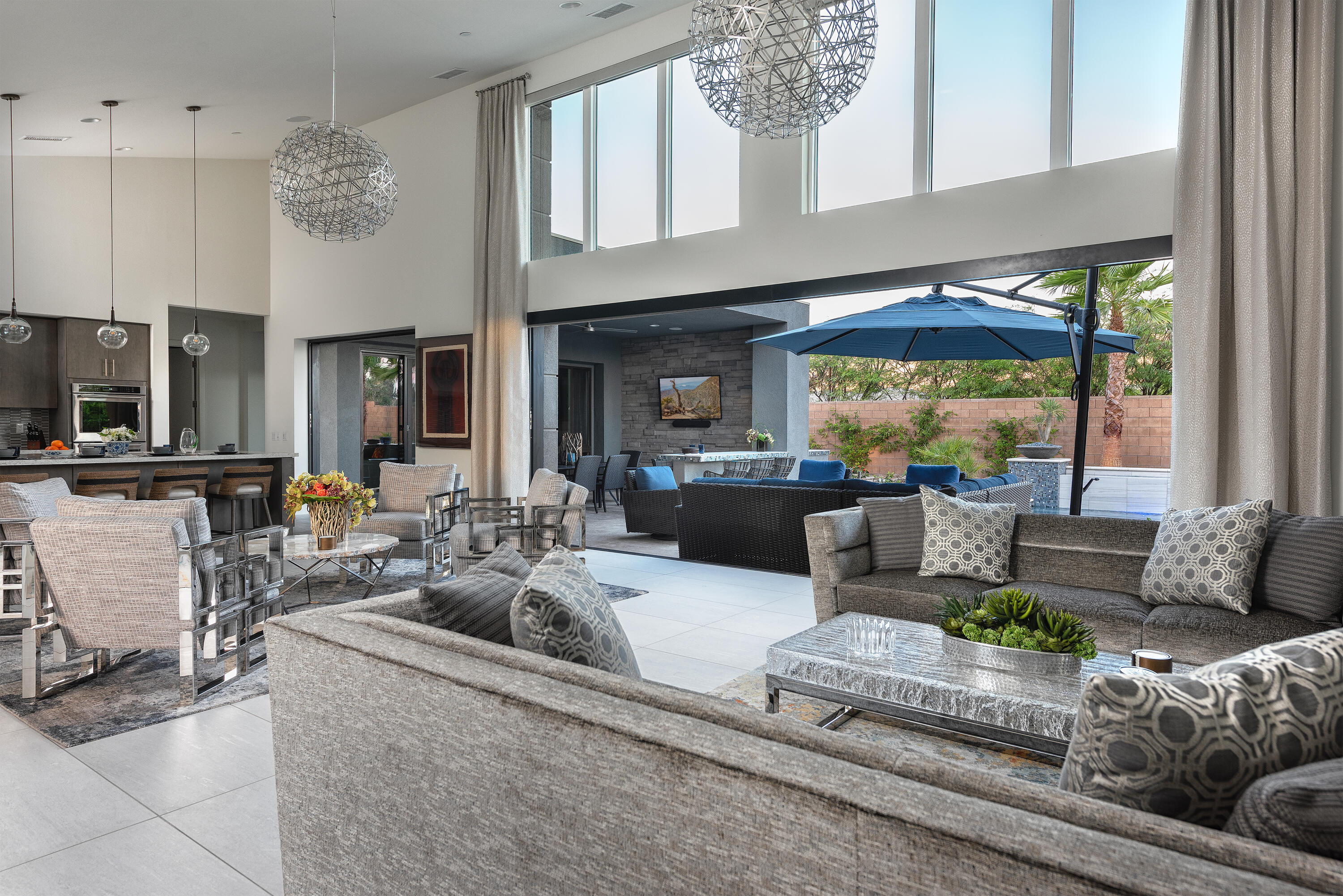 1 Via Merenda Rancho Mirage, CA 92270 - Photo 3 of 29 a living room with furniture and a large window