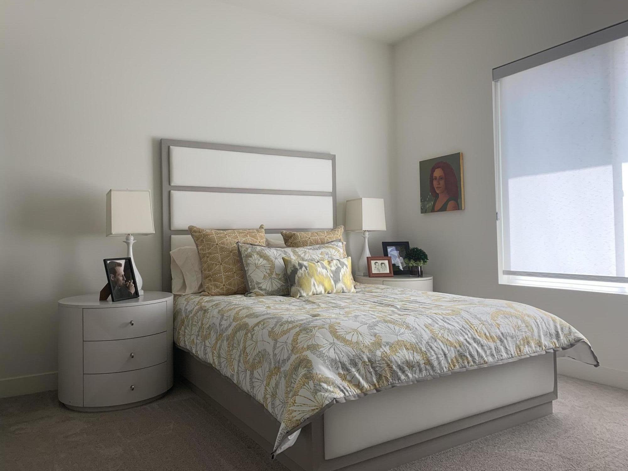 1 Via Merenda Rancho Mirage, CA 92270 - Photo 22 of 29 a bedroom with a bed and a couch