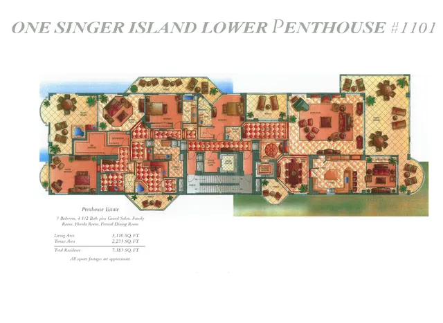 $4,595,000 | 5310 North Ocean Drive, Unit PH 1201, Singer Island, FL 33404