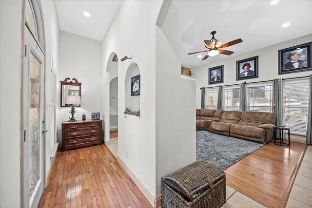 a view of a living room