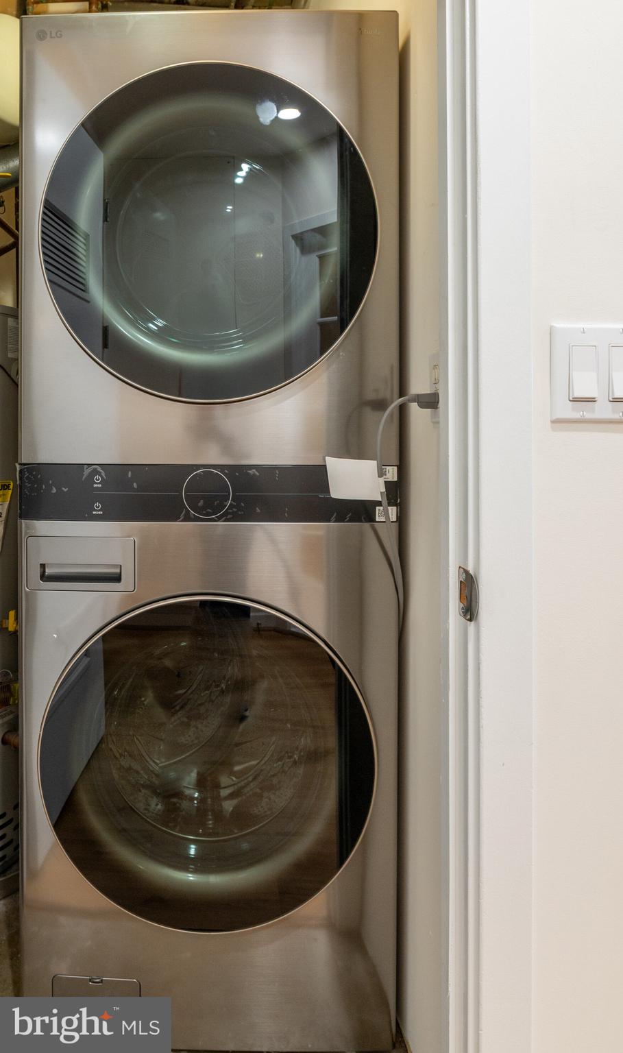1300 13th Street Northwest, Unit 801 Washington, DC 20005 - Photo 20 of 28 New LG washer/dryer in laundry closet