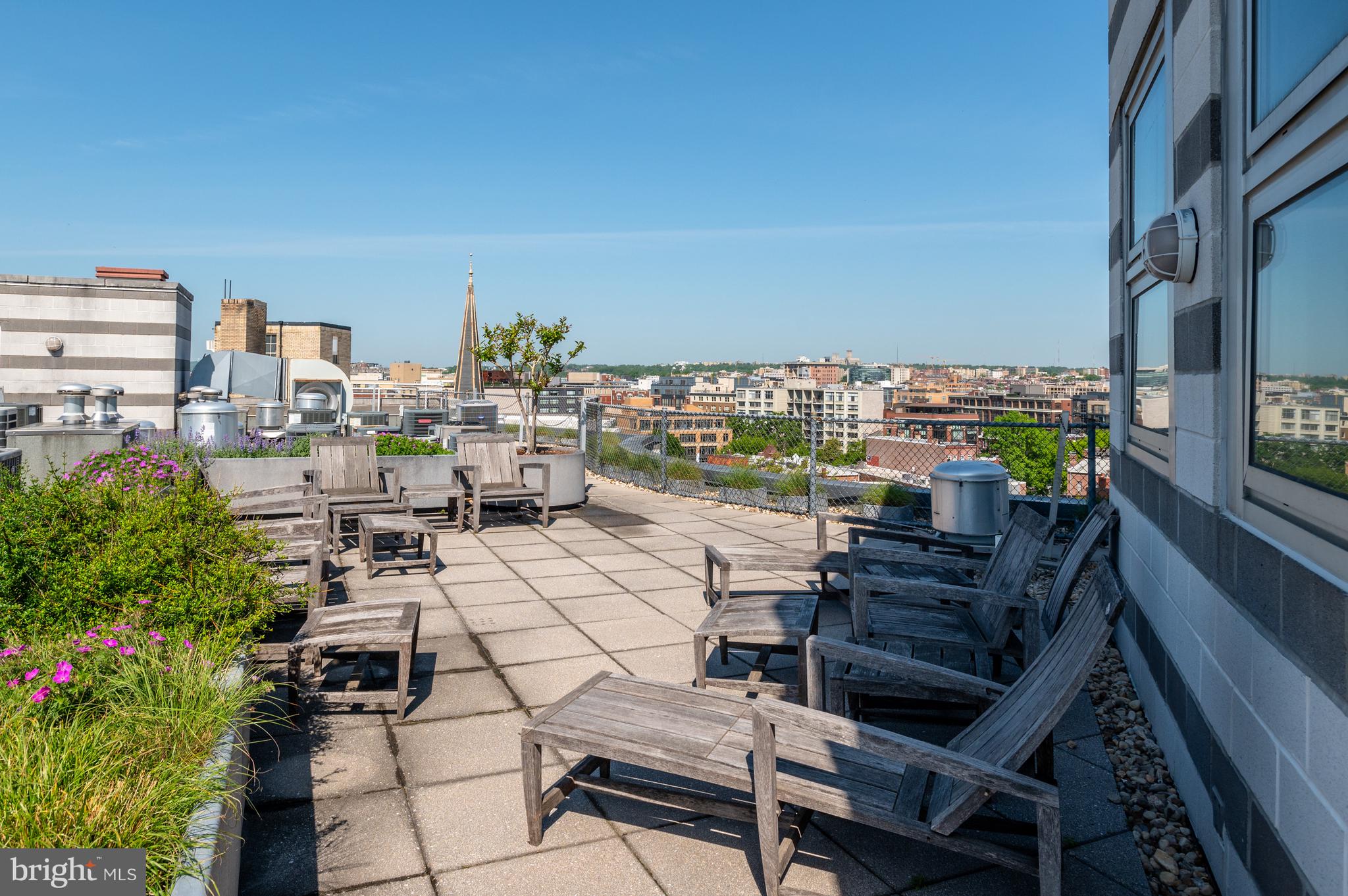 1300 13th Street Northwest, Unit 801 Washington, DC 20005 - Photo 27 of 28 Rooftop deck with panoramic views