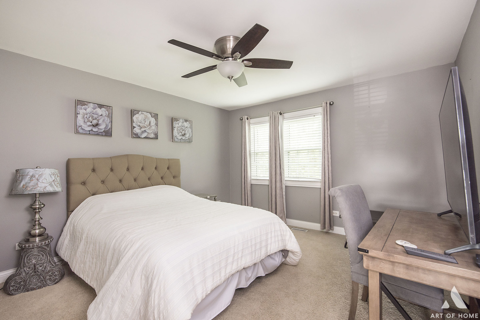 19 Foxcroft Road, Unit 131 Naperville, IL 60565 - Photo 19 of 22 a bedroom with a bed and a desk