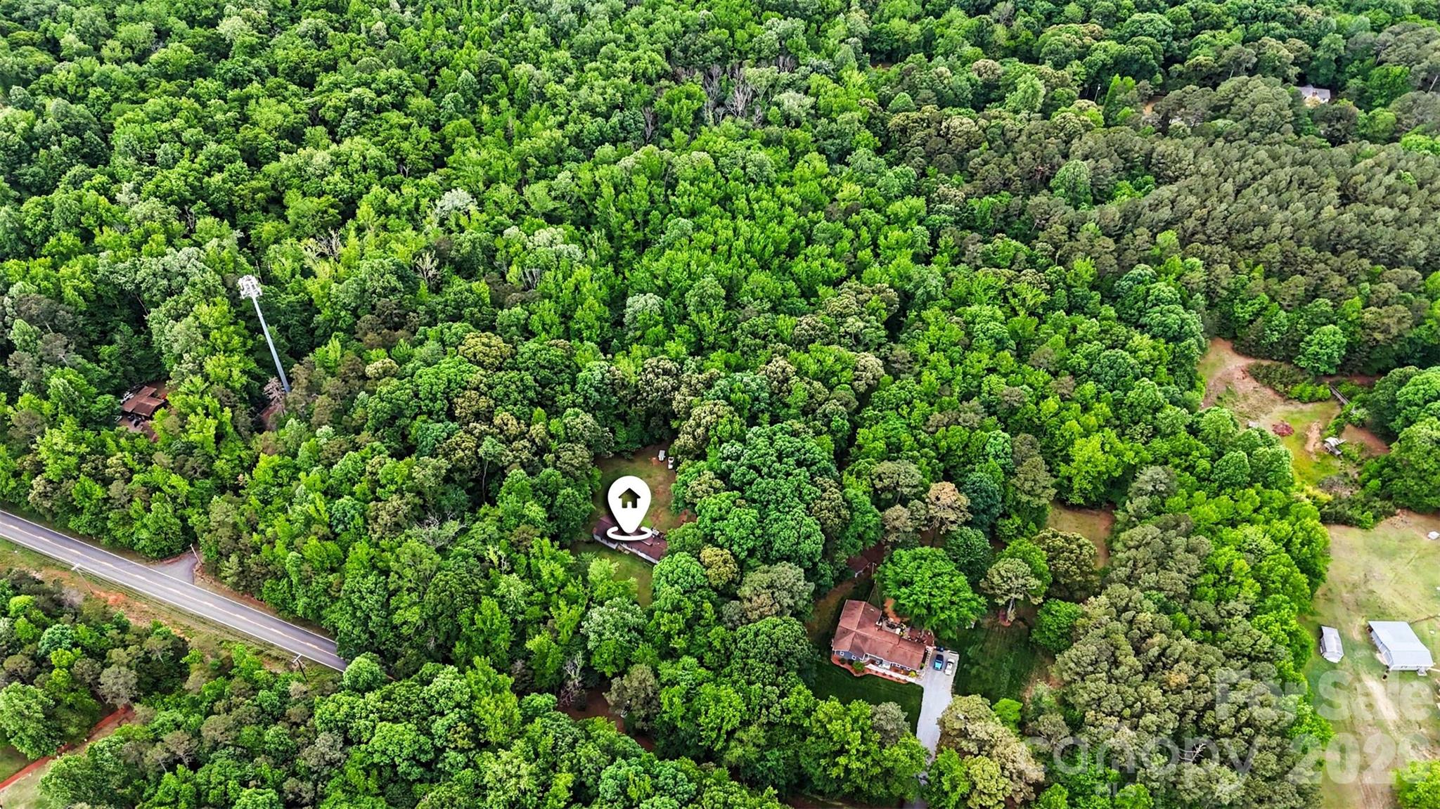 1116 Billy Howey Road Waxhaw, NC 28173 - Photo 14 of 19 an aerial view of a house with a yard and tree s