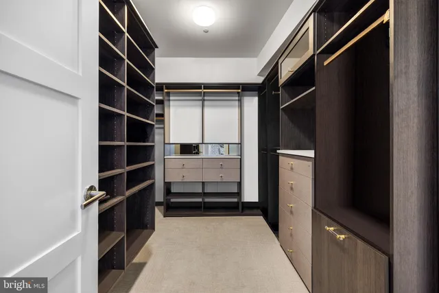 a view of walk in closet