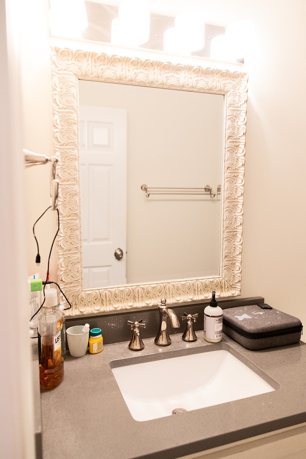 857 Hicks Cut Road Pulaski, TN 38478 - Photo 55 of 80 a bathroom with a sink and a mirror