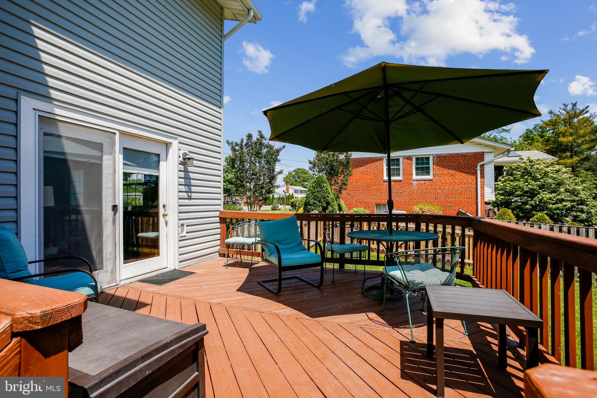 6529 Deepford Street Springfield, VA 22150 - Photo 33 of 41 Deck off Living Room