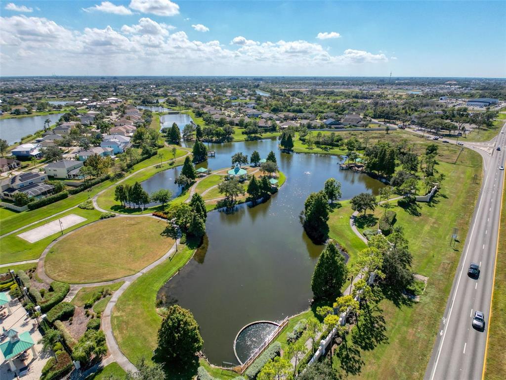 335 Cockle Shell Loop Apollo Beach, FL 33572 - Photo 75 of 90 an aerial view of a residential houses with outdoor space