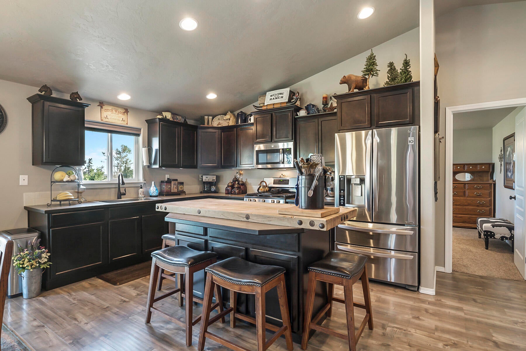 67140 Harrington Loop Road Bend, OR 97703 - Photo 9 of 37 Nice Kitchen with dark alder cabinets