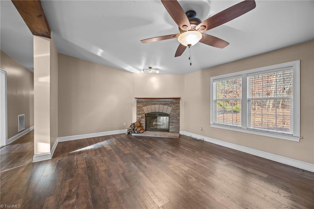 950 Waggoner Neal Road Walkertown, NC 27051 - Photo 8 of 48 Fireplace in Den